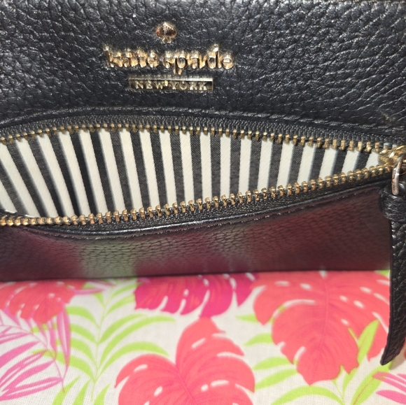 Kate Spade Black Leather Pouch - Picture 3 of 5
